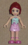 LEGO frnd022 Friends Mia, Bright Pink Skirt, Light Aqua Halter Neck Top